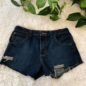 High-rise Wrangler Jean Shorts - Size 14